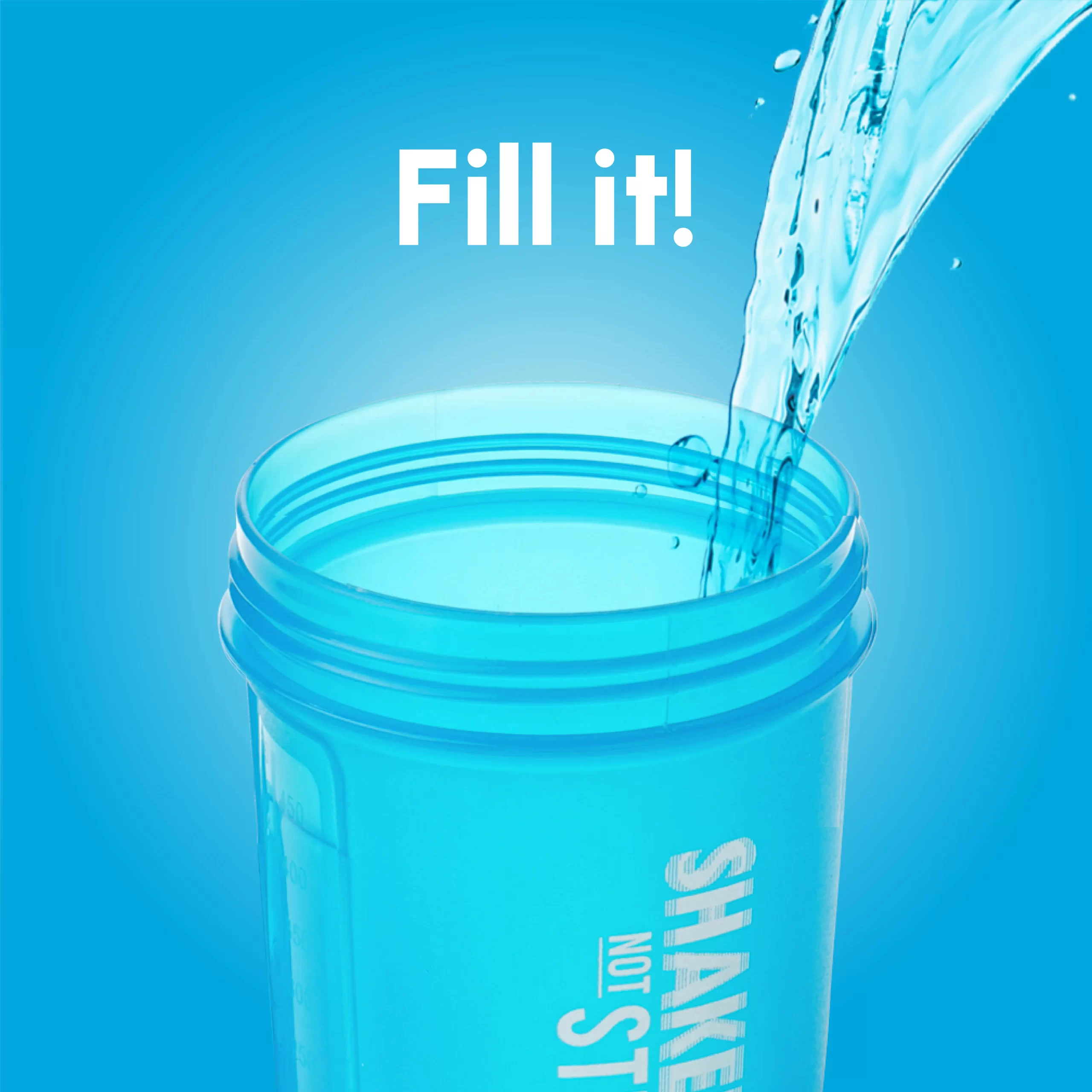 Blue Shaker - 450ml/16oz - Image 7