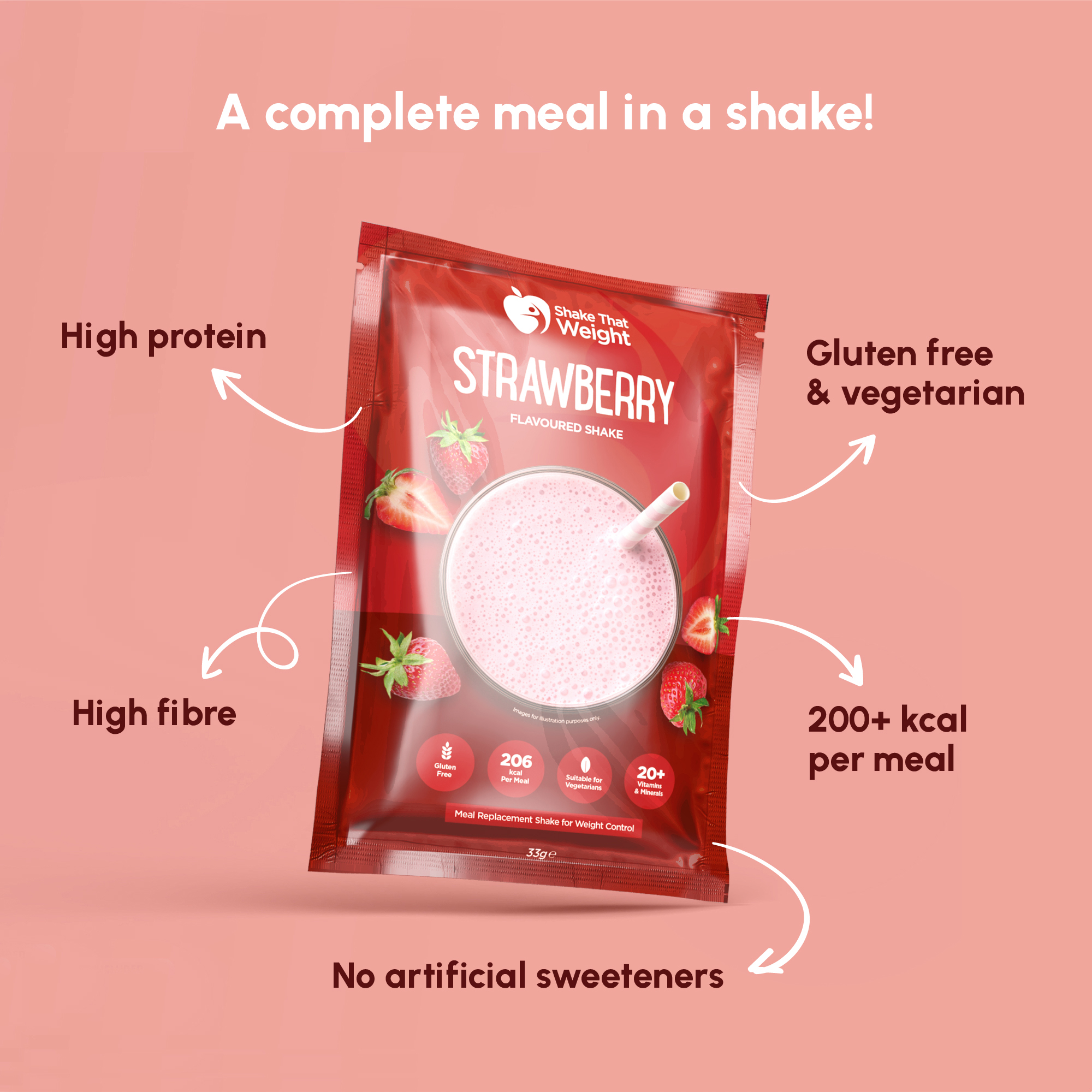 Strawberry Shake – 10 Meals - Image 2