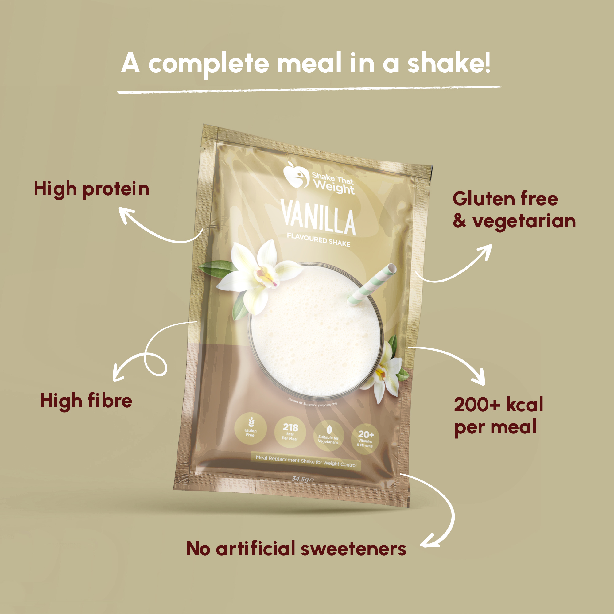 Vanilla Shakes - 10 Meals - Image 2