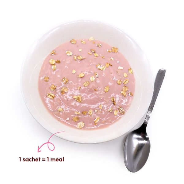 Bowl of Shake That Weight mixed berry yoghurt with muesli