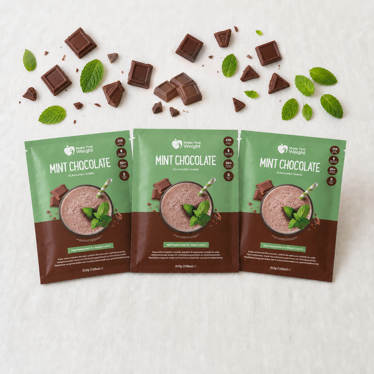 Mint Chocolate Shakes - 10 Meals